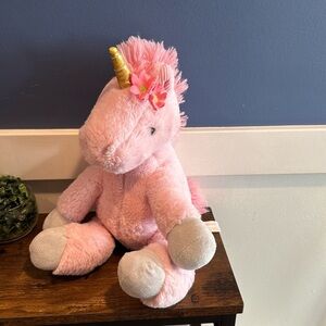 Animal Adventure Pink Unicorn - 13" Plush Stuffed Animal Gold Horn 2021